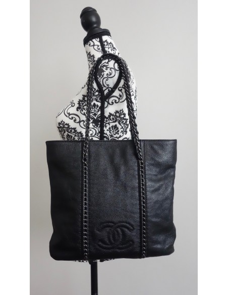 SAC CAHNEL SHOPPING NOIR