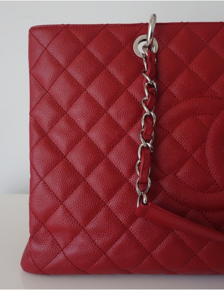 SAC CHANEL SHOPPING GST ROUGE