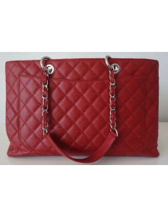 SAC CHANEL SHOPPING GST ROUGE 2