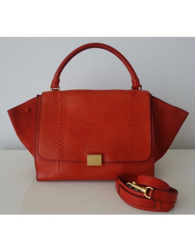 SAC CELINE TRAPEZE PYTHON ORANGE SAC CELINE TRAPEZE PYTHON ORANGE