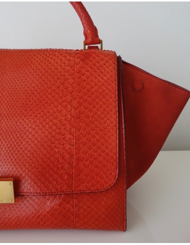 SAC CELINE TRAPEZE PYTHON ORANGE SAC CELINE TRAPEZE PYTHON ORANGE