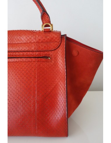 SAC CELINE TRAPEZE PYTHON ORANGE SAC CELINE TRAPEZE PYTHON ORANGE