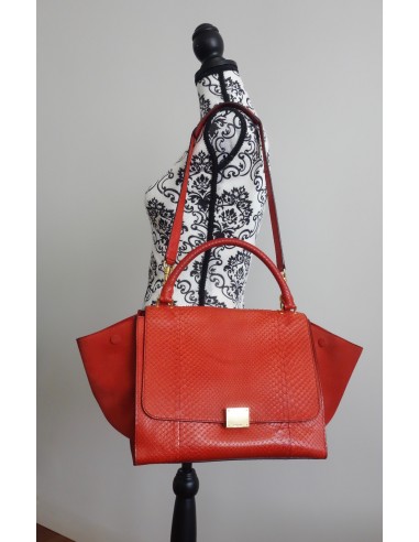 SAC CELINE TRAPEZE PYTHON ORANGE SAC CELINE TRAPEZE PYTHON ORANGE
