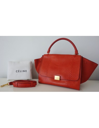 SAC CELINE TRAPEZE PYTHON ORANGE SAC CELINE TRAPEZE PYTHON ORANGE