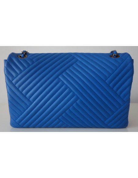 SAC CHANEL CLASSIQUE BLEU ELECTRIQUE GM