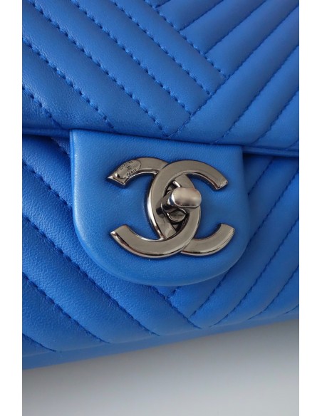 SAC CHANEL CLASSIQUE BLEU ELECTRIQUE GM