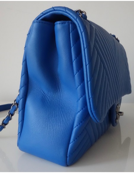 SAC CHANEL CLASSIQUE BLEU ELECTRIQUE GM