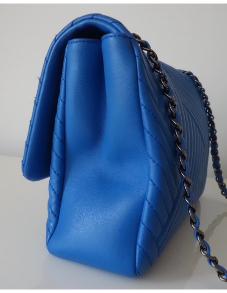 SAC CHANEL CLASSIQUE BLEU ELECTRIQUE GM