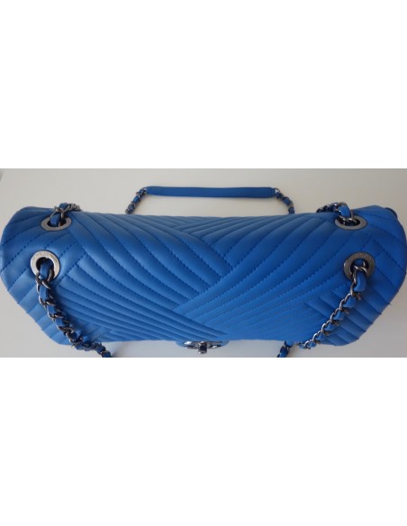 SAC CHANEL CLASSIQUE BLEU ELECTRIQUE GM