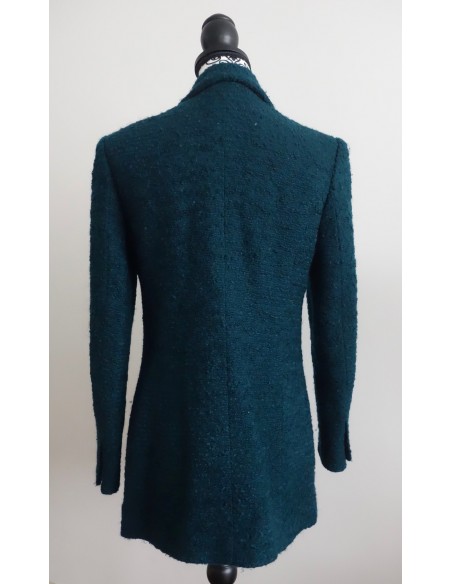 VESTE CHANEL TWEED VERTE