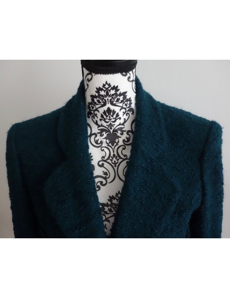 VESTE CHANEL TWEED VERTE