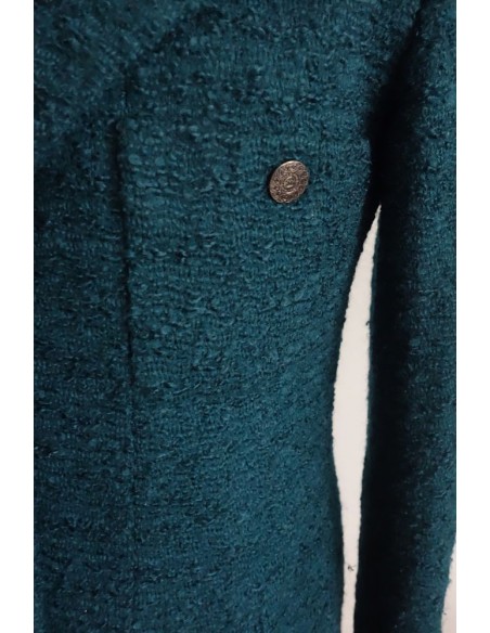 VESTE CHANEL TWEED VERTE