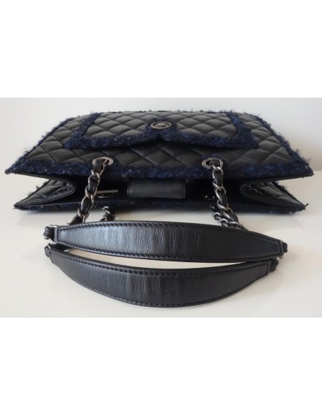 SAC CHANEL SHOPPING BLEU MARINE