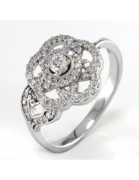 BAGUE CHANEL CAMELIA DIAMANTS