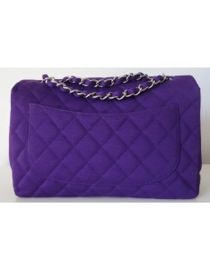 SAC CHANEL CLASSIQUE JERSEY VIOLET 2