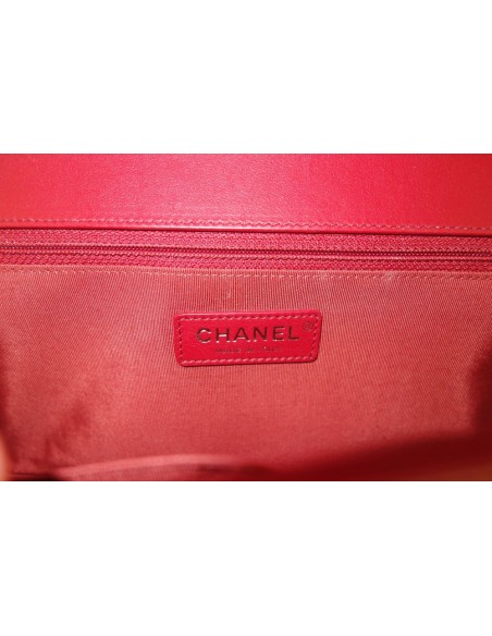 SAC CHANEL BOY CHEVRON ROUGE