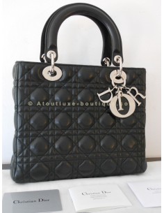 SAC LADY DIOR NOIR - MOYEN...