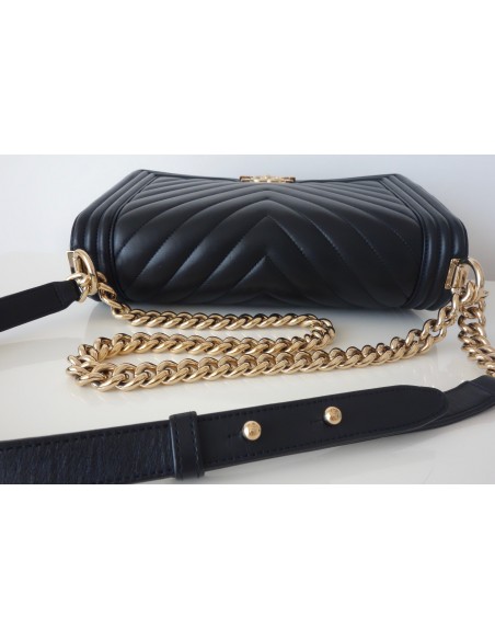 SAC CHANEL BOY CHEVRON NOIR