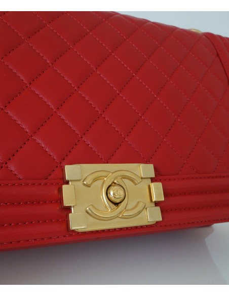 SAC CHANEL BOY ROUGE