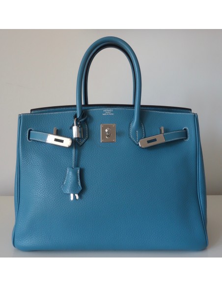 SAC HERMES BIRKIN 35 BLEU JEAN