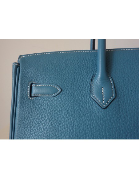 SAC HERMES BIRKIN 35 BLEU JEAN