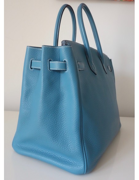 SAC HERMES BIRKIN 35 BLEU JEAN