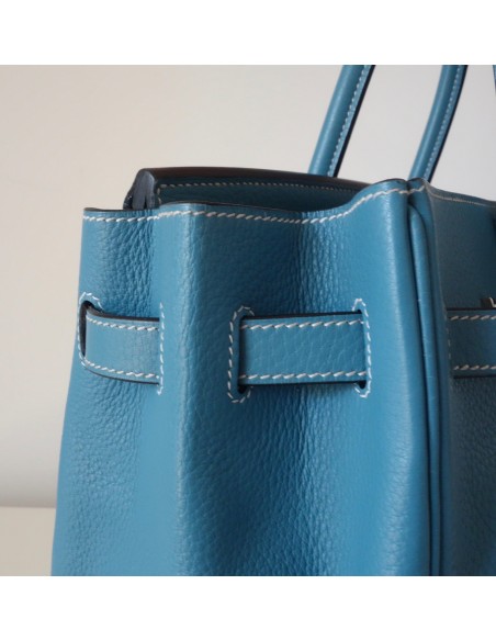 SAC HERMES BIRKIN 35 BLEU JEAN