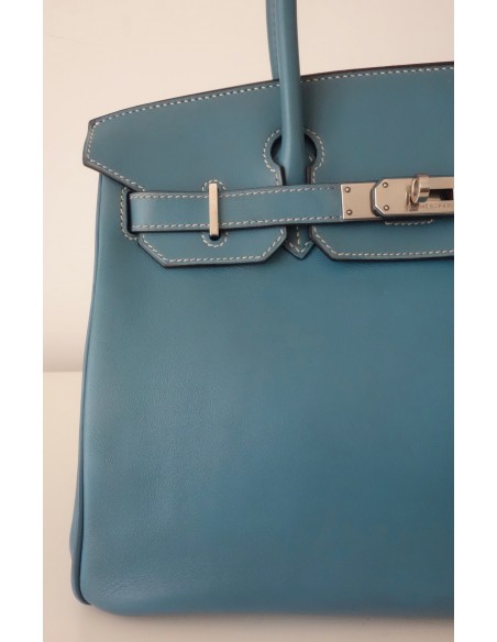 SAC HERMES BIRKIN 30 BLEU JEAN