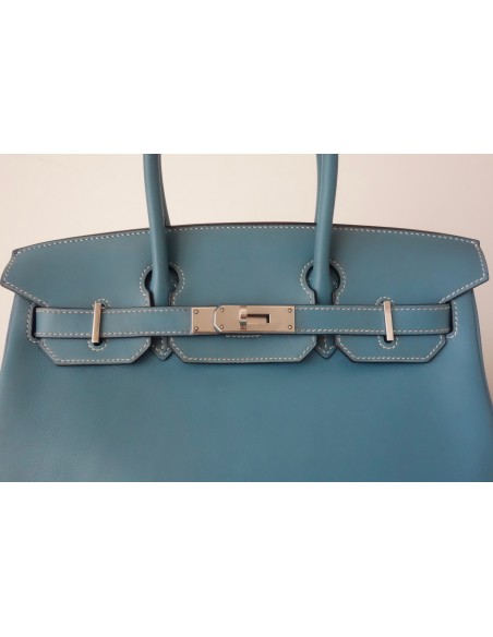 SAC HERMES BIRKIN 30 BLEU JEAN