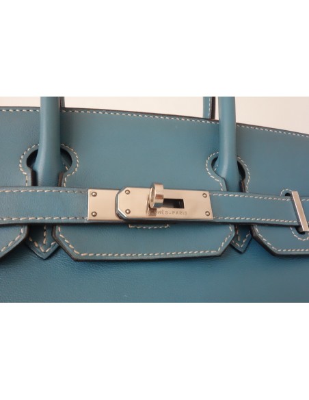 SAC HERMES BIRKIN 30 BLEU JEAN