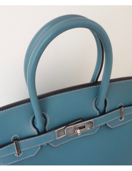 SAC HERMES BIRKIN 30 BLEU JEAN