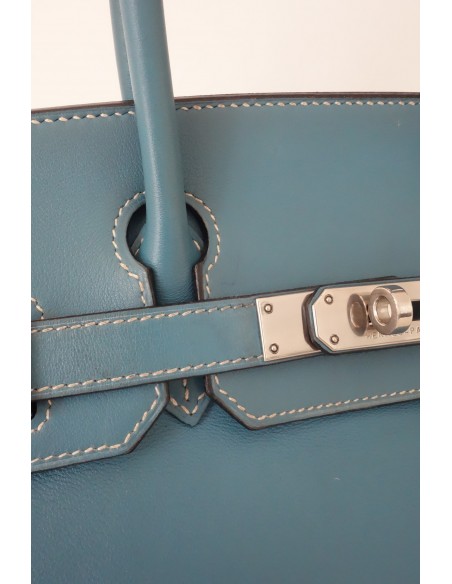 SAC HERMES BIRKIN 30 BLEU JEAN