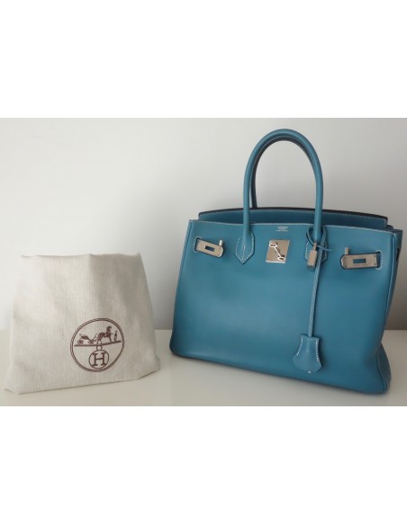 SAC HERMES BIRKIN 30 BLEU JEAN