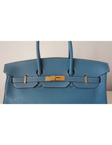 SAC HERMES BIRKIN 35 BLEU JEAN