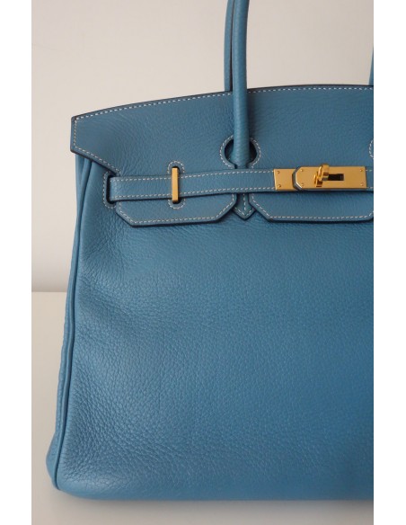 SAC HERMES BIRKIN 35 BLEU JEAN