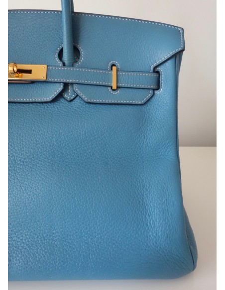 SAC HERMES BIRKIN 35 BLEU JEAN