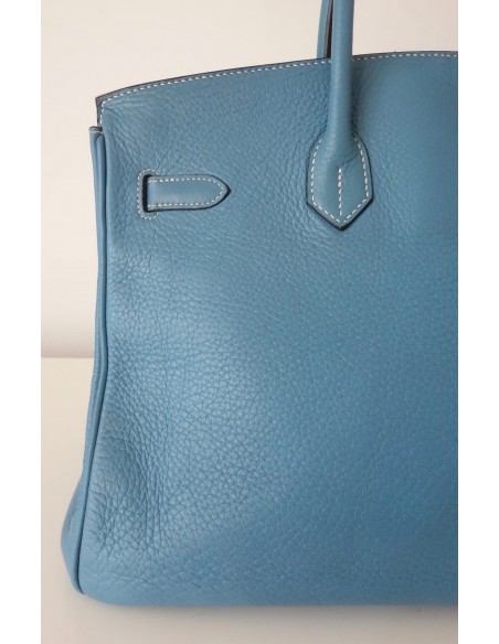 SAC HERMES BIRKIN 35 BLEU JEAN