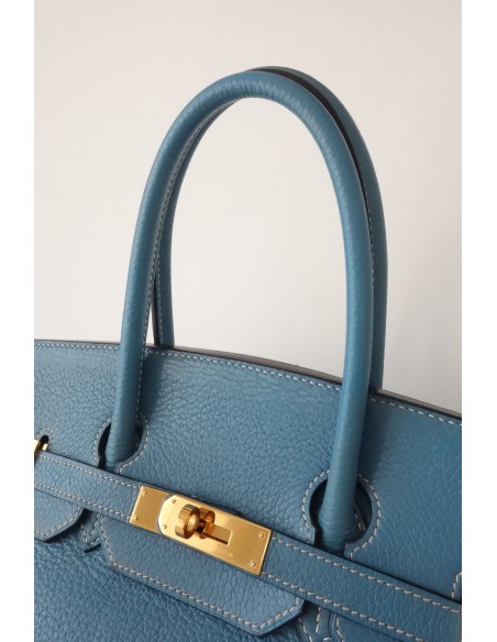 SAC HERMES BIRKIN 35 BLEU JEAN