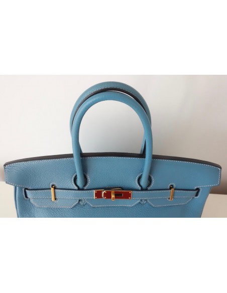 SAC HERMES BIRKIN 35 BLEU JEAN