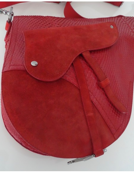 SAC DIOR SADDLE ROUGE