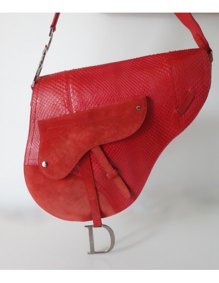 SAC DIOR SADDLE ROUGE