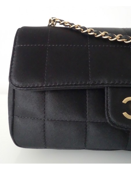 SAC CHANEL PM SATIN NOIR