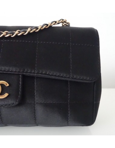SAC CHANEL PM SATIN NOIR SAC CHANEL PM SATIN NOIR