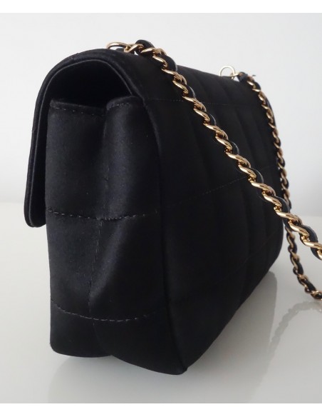 SAC CHANEL PM SATIN NOIR