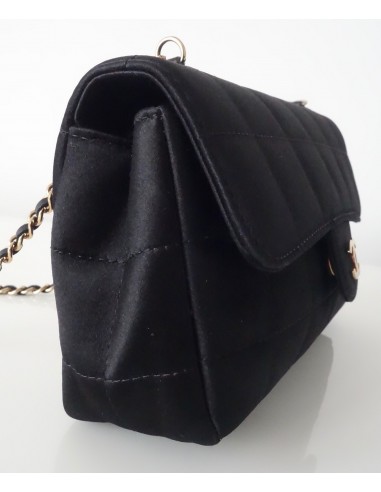 SAC CHANEL PM SATIN NOIR SAC CHANEL PM SATIN NOIR