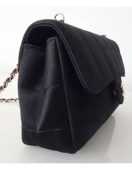 SAC CHANEL PM SATIN NOIR