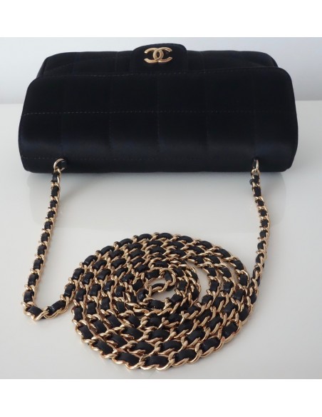 SAC CHANEL PM SATIN NOIR