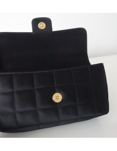 SAC CHANEL PM SATIN NOIR SAC CHANEL PM SATIN NOIR