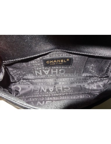 SAC CHANEL PM SATIN NOIR SAC CHANEL PM SATIN NOIR