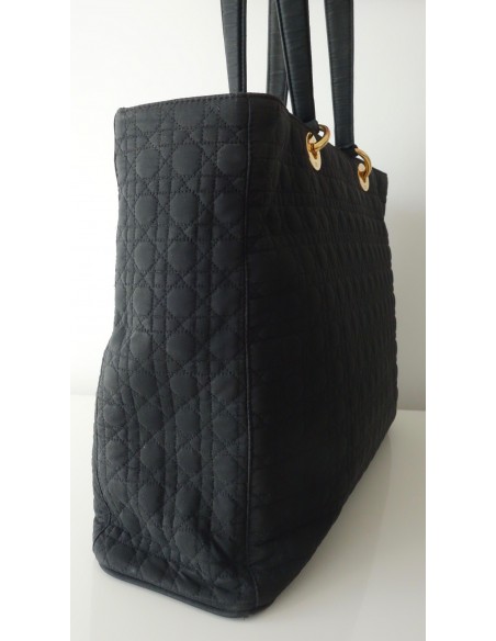 SAC LADY DIOR GM TOILE NOIR